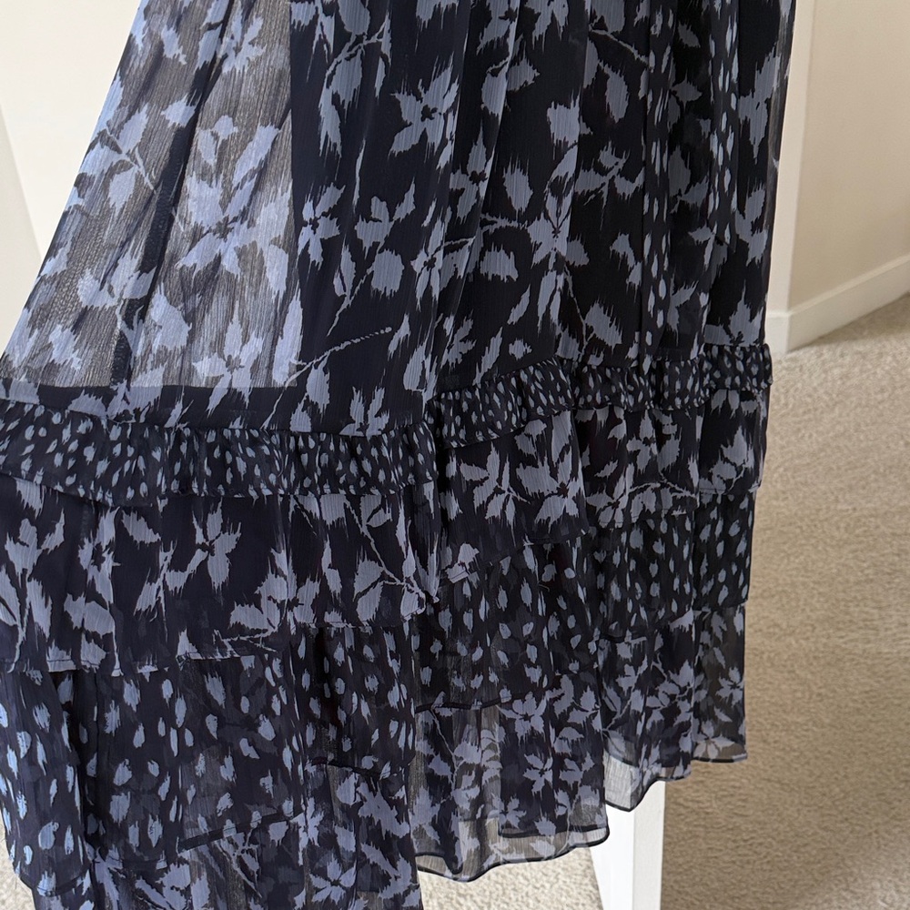 Floral chiffon Long Sleeve Dress - Picture 3 of 3